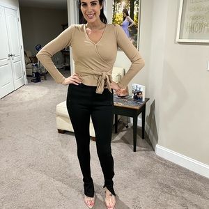 Amanda Uprichard Size Medium Black Leggings